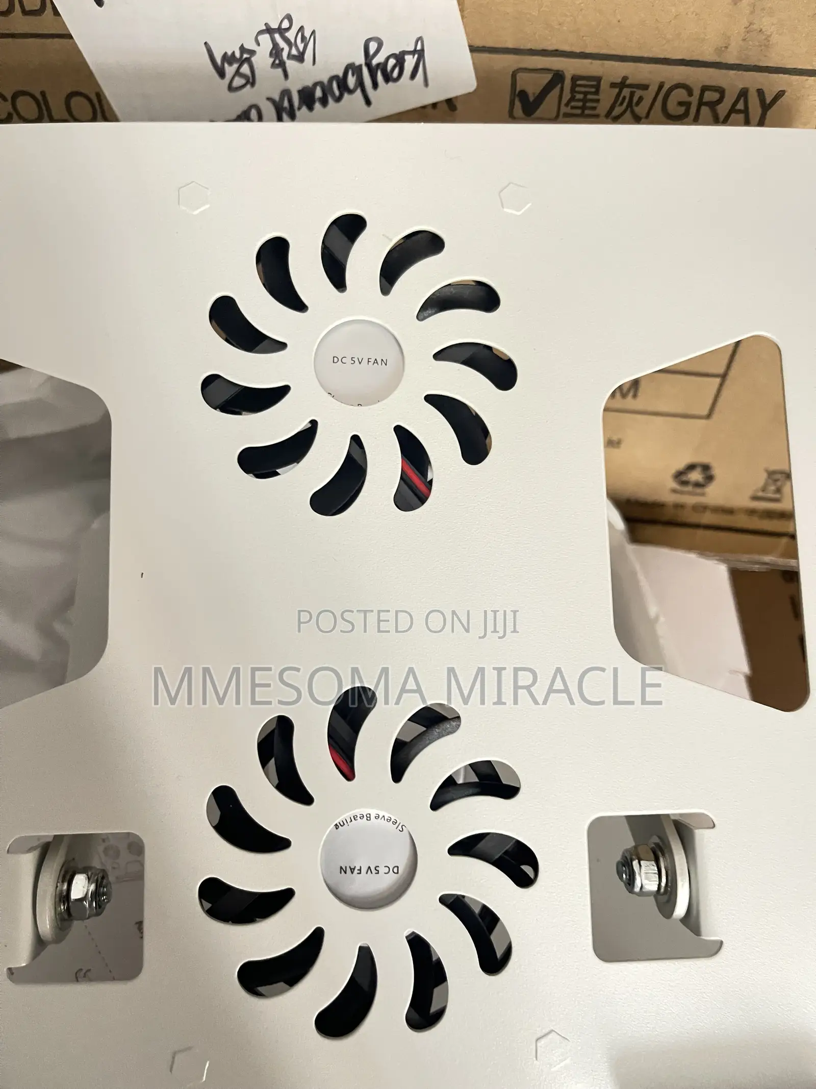 Premium Adjustable Laptop Stand With Dual Cooling Fans (YL-906)