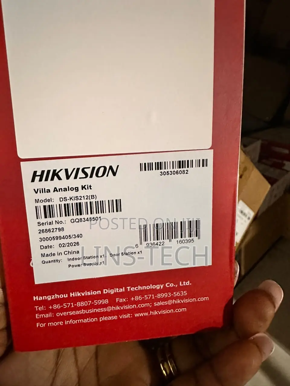 Hikvision Video Doorbell