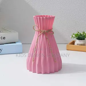 Pleated Plastic Flower Vase