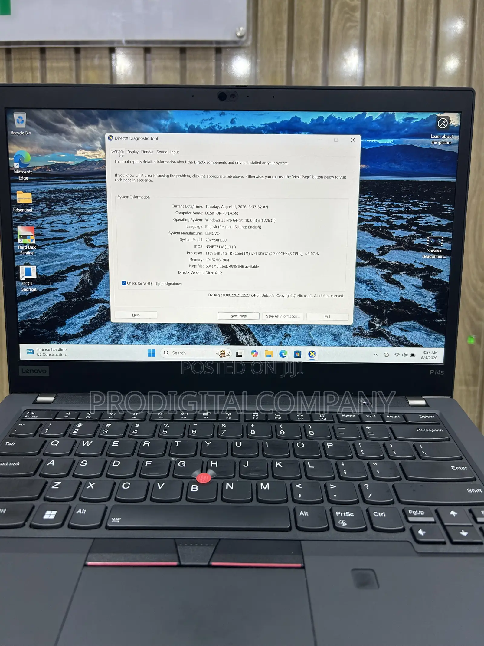 Laptop Lenovo ThinkPad P14s 48GB Intel Core i7 SSD 1T