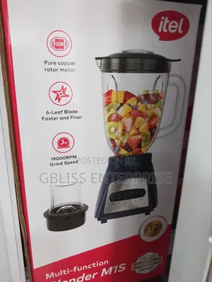 Itel M1S Multi-Function 1.8L Blender 500W Pure Copper Motor -.