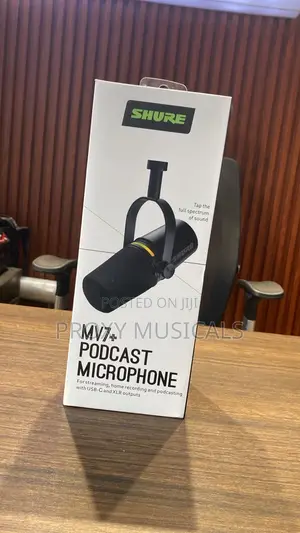 Shure MV7+ Podcast Microphone USB XLR Output
