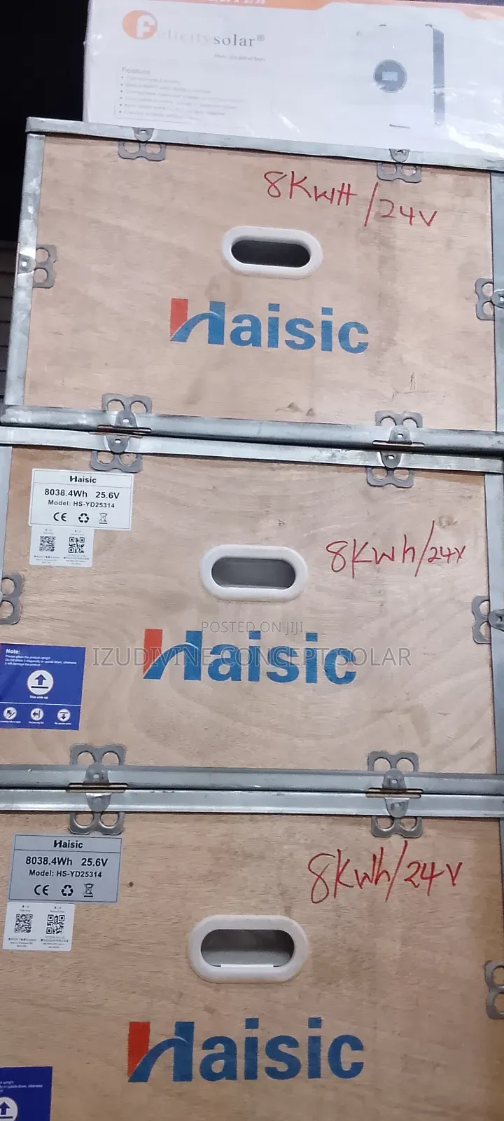 8kwh 24v White Haisic Lithium Battery