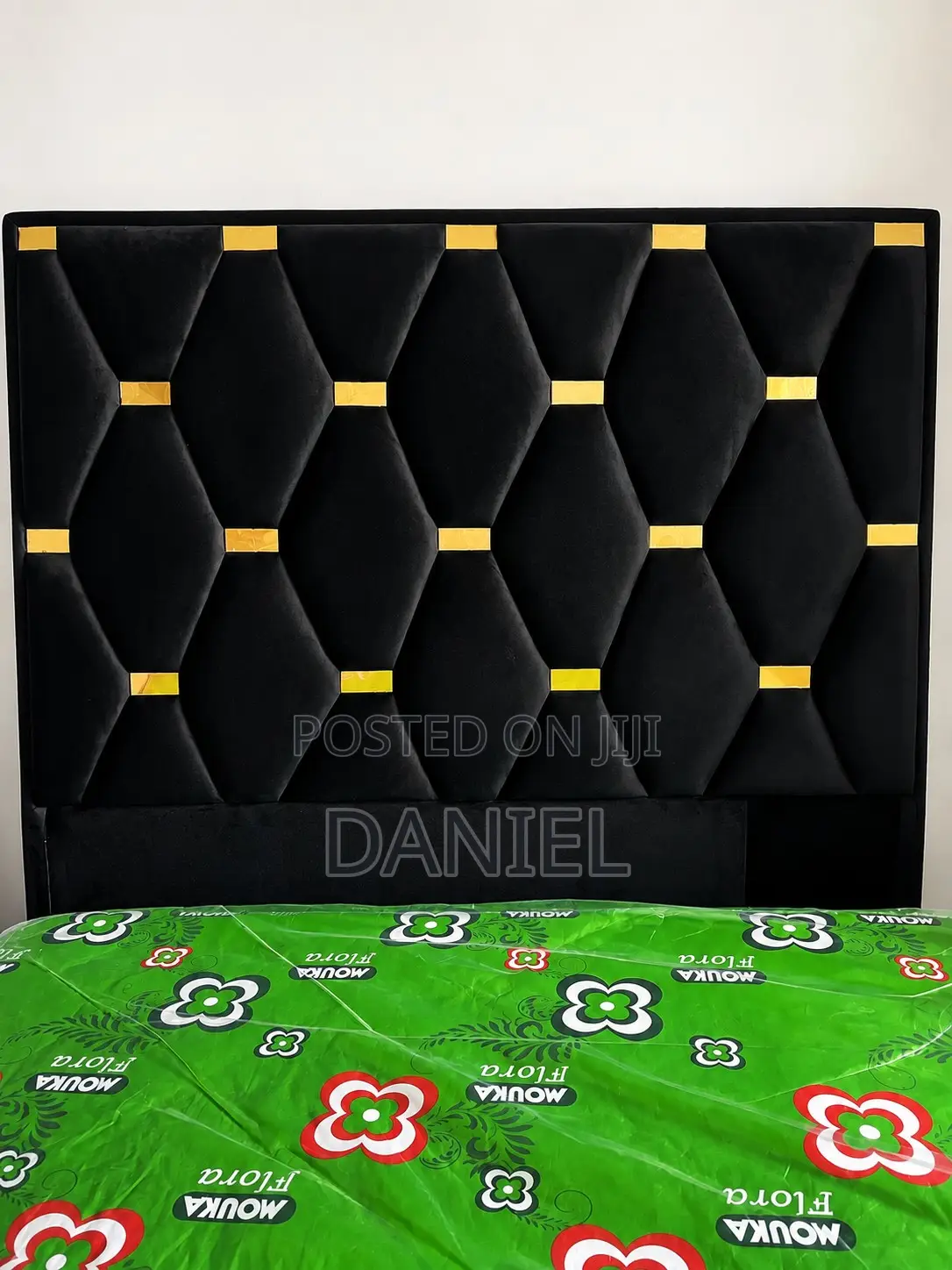 6by6 Fully Padded Bed Frame (Black)