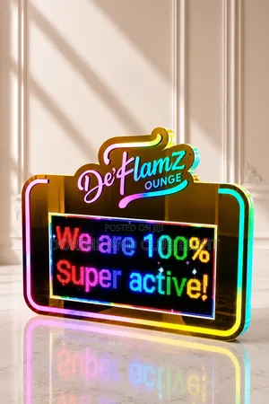 Digital Display Board Gold Design