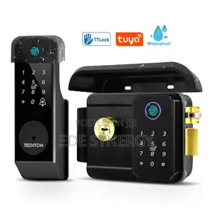 Tuya Gate Lock With App Fingerprint and Code for Outdoor Use