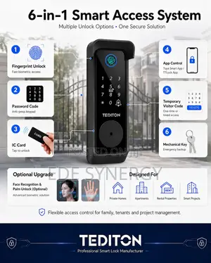 Tuya Gate Lock With App Fingerprint and Code for Outdoor Use