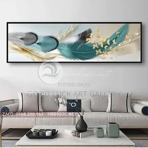 Abstract White Feather Wall Art