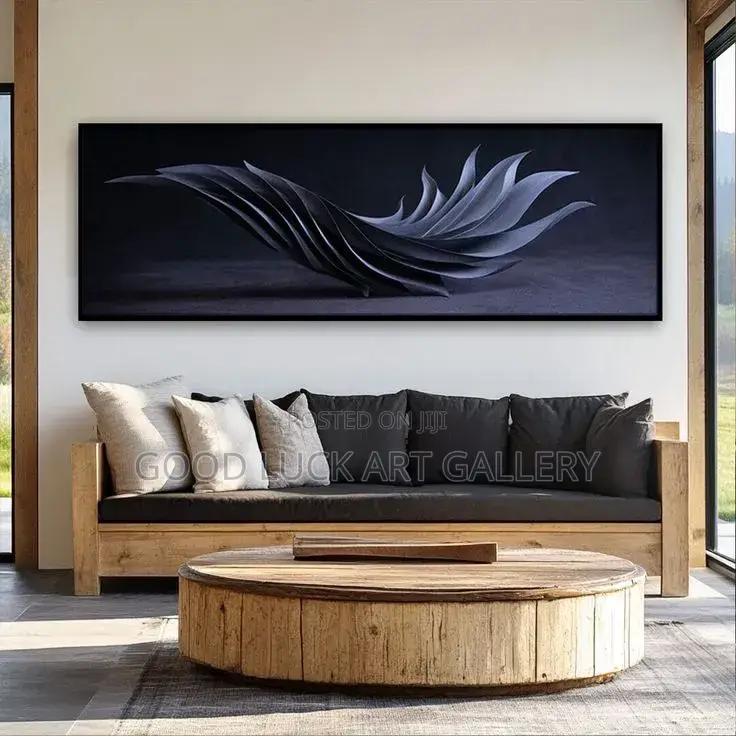 Abstract White Feather Wall Art
