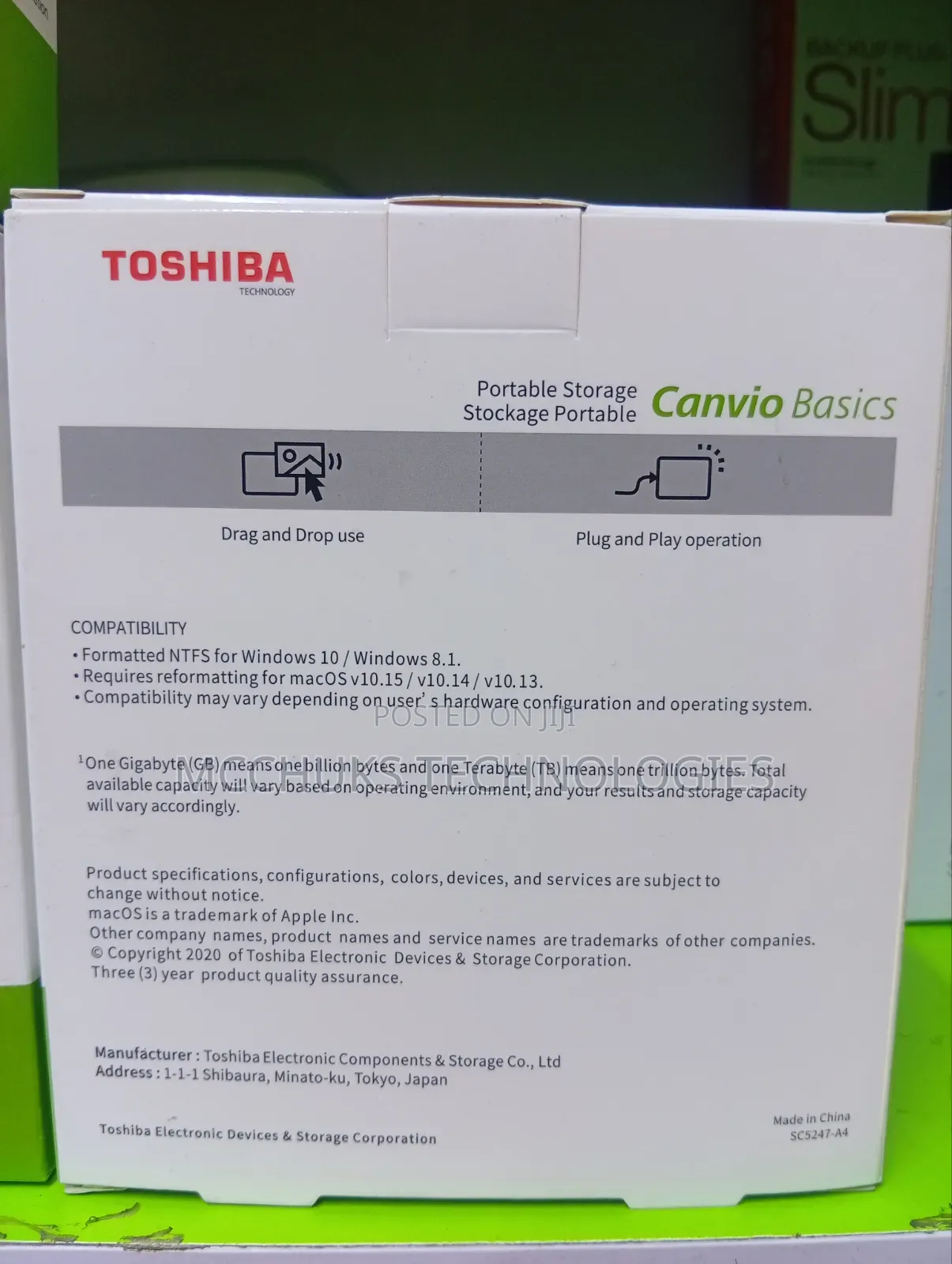 Toshiba Hard Drive Case