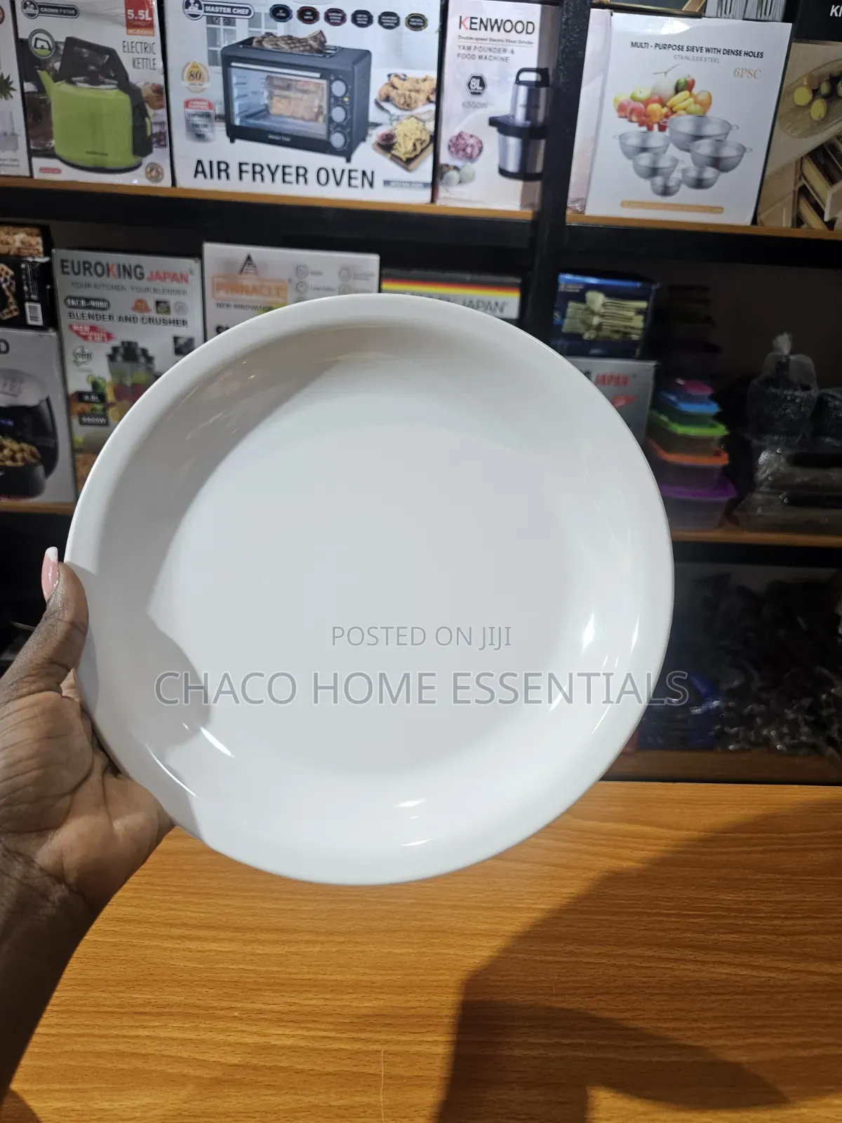 2-Piece Unbreakable Ceramic Dinner Set - 1 Flat Plate 1 Bowl