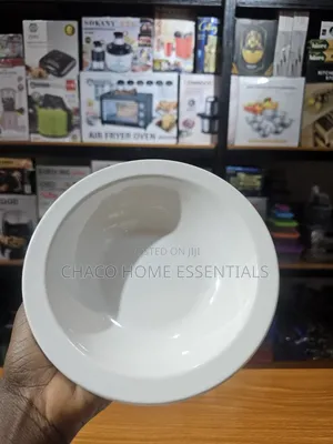 2-Piece Unbreakable Ceramic Dinner Set - 1 Flat Plate 1 Bowl