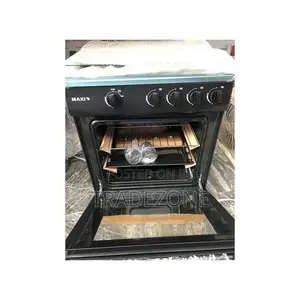 Maxi 60x60 4B Gas Cooker Black Glass Top With Auto Ignition