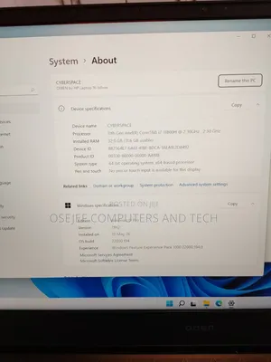 Laptop HP 32GB Intel Core i7 SSD 1T
