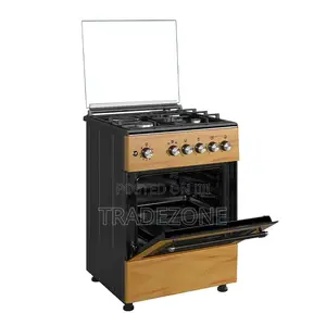 Maxi 60x60 3 Gas + 1 Electric Standing Gas Cooker With Wood Finish