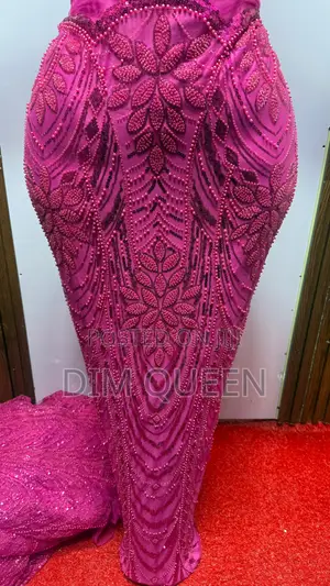 Premium Beaded Lace Fabrics - Bridal Asoebi Abuja