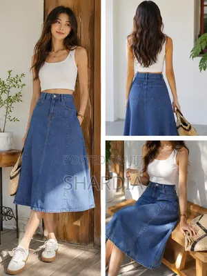 Denim Maxi Skirt