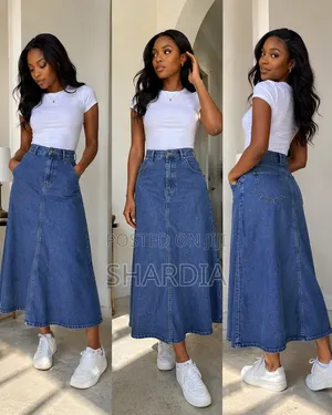 Denim Maxi Skirt