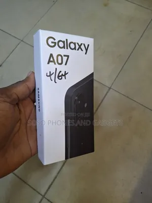 New Samsung Galaxy A07 4G 64 GB Black