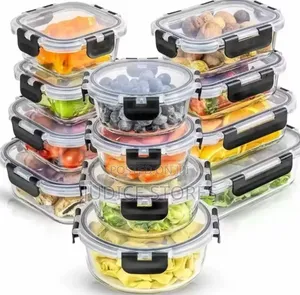 12 Pack Glass Food Storage Containers