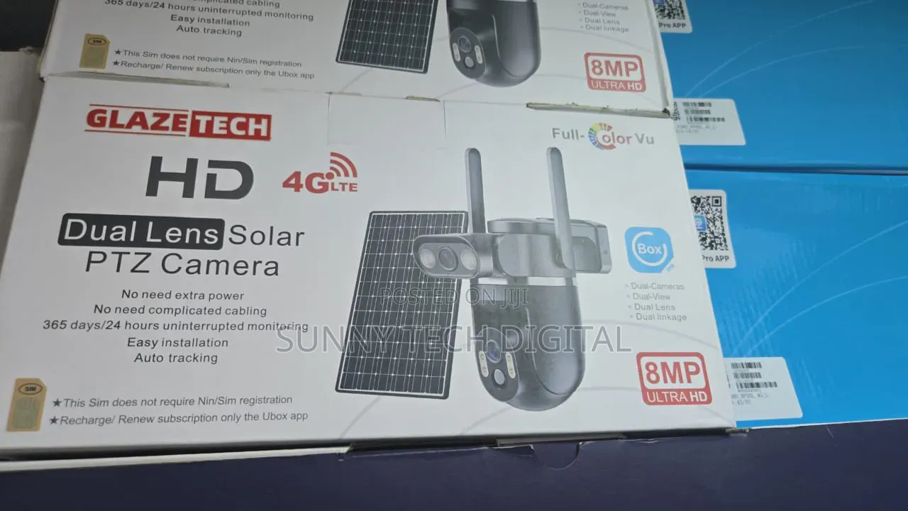 4G Dual Lens PTZ Ubox Solar Camera