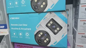 V380 Max Solar and Adapter Camera Dual Lens