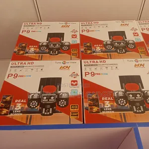 P9 V380 Solar PTZ Camera Triple Lens