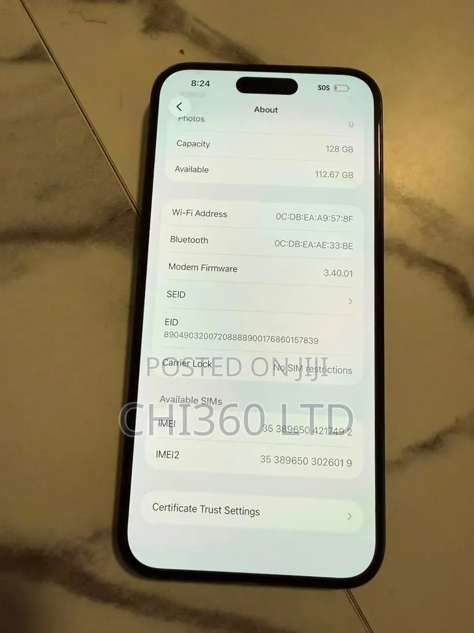 Apple iPhone 15 Plus 128 GB Black