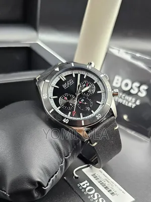 Boss Hugo Chronograph Black Dial Wristwatch Men