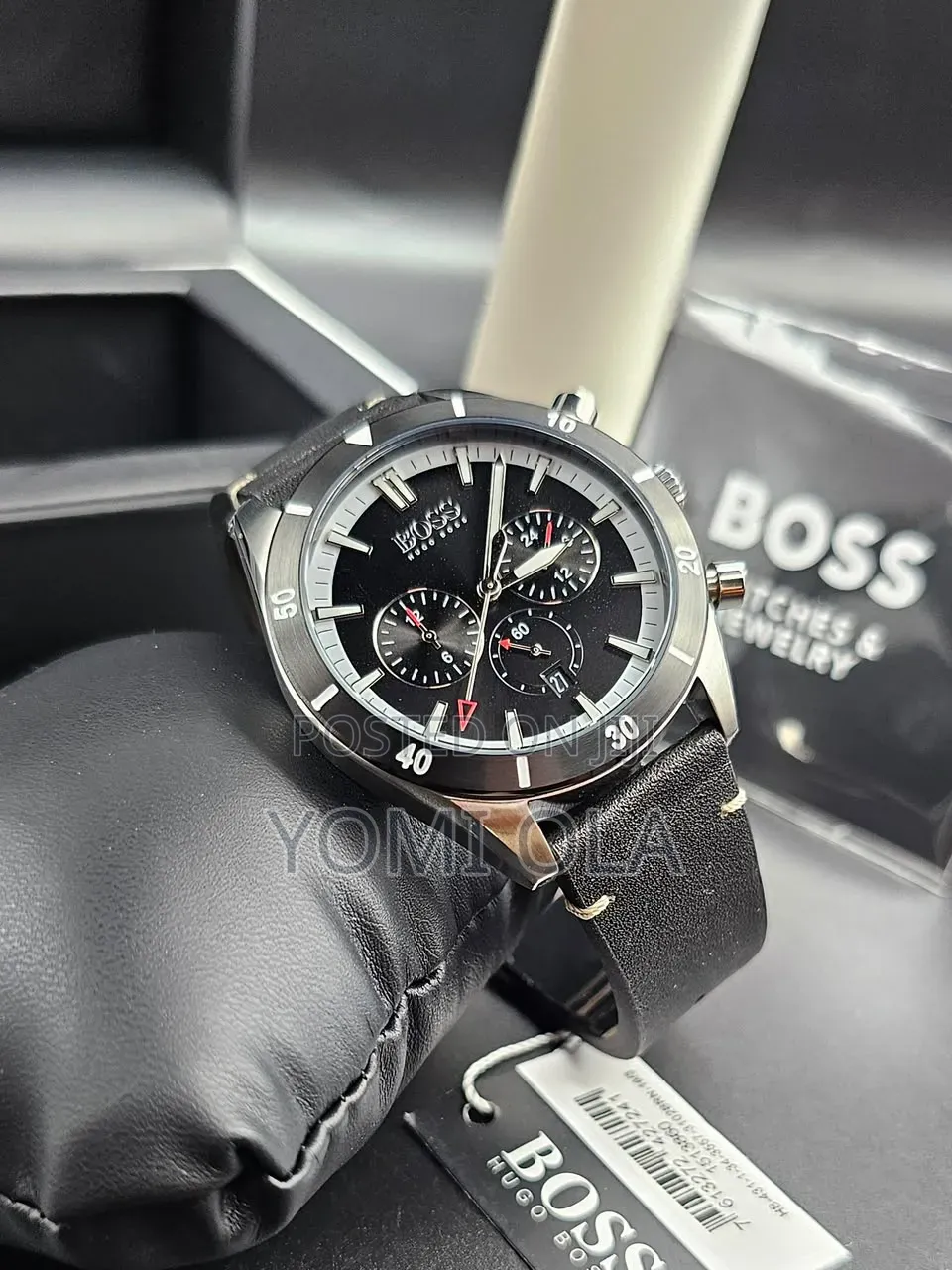 Boss Hugo Chronograph Black Dial Wristwatch Men