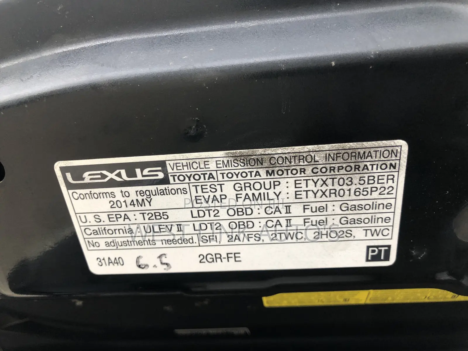 Lexus RX 350 AWD 2014 Black