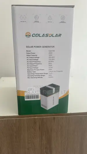 COLA 1000 Solar Generator 200W | Backup Power Solution