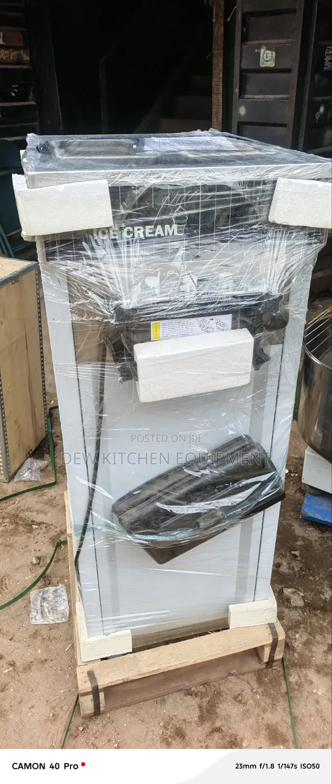 Standing Ice Cream Machine