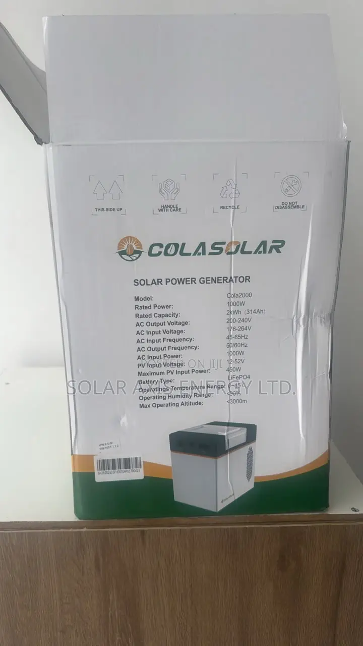 COLA 2000 Plus Solar Generator 1000W | Backup Power Solution