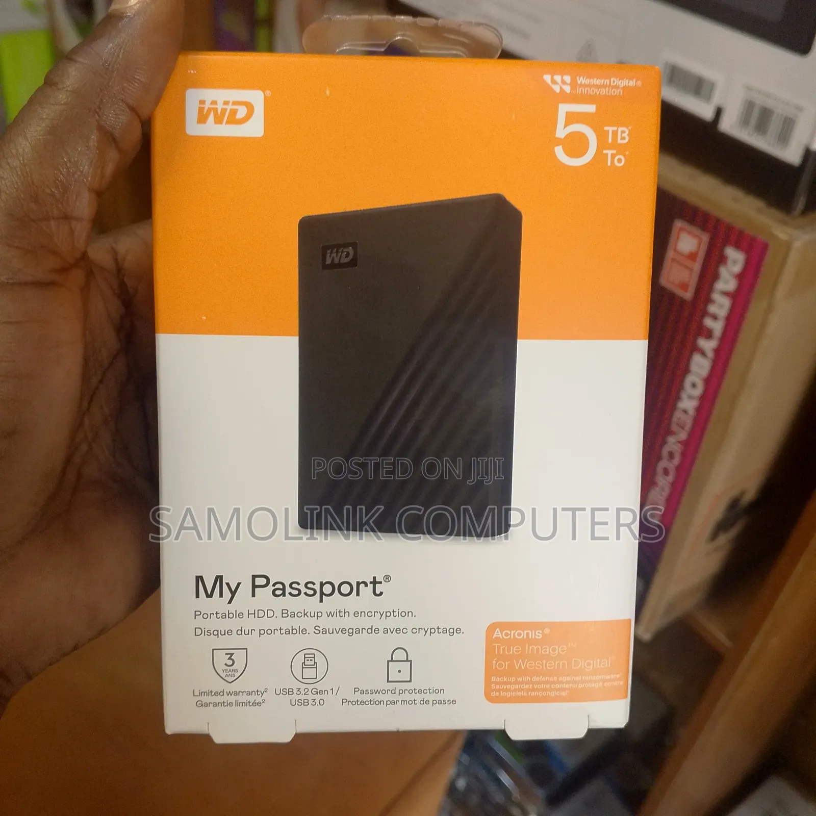 WD My Passport HDD External Hard Drive 5TB