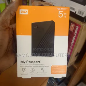 WD My Passport HDD External Hard Drive 5TB