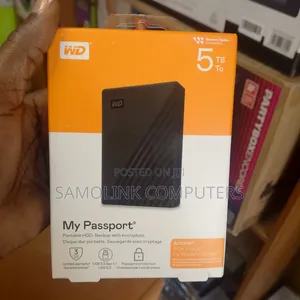 WD My Passport HDD External Hard Drive 5TB