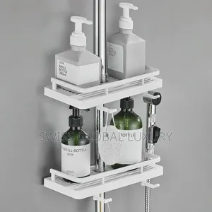 Shower Pole Shelf,also Available in Black