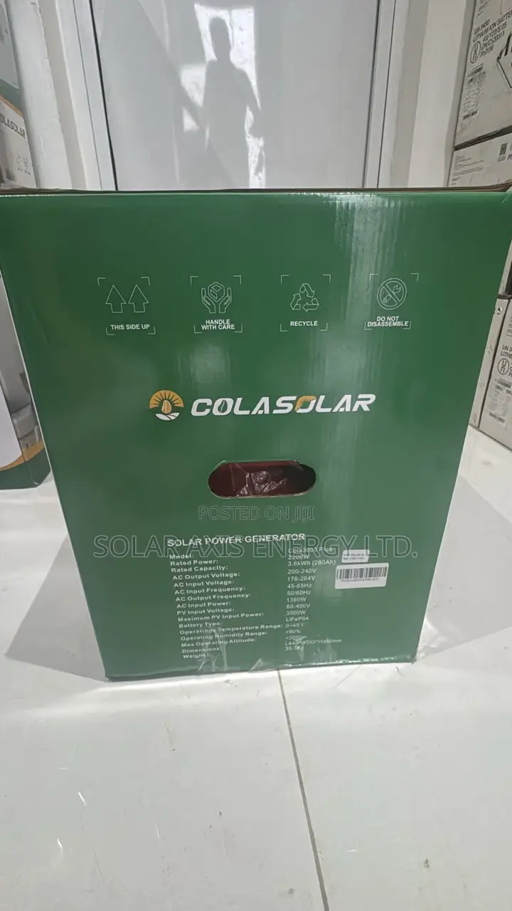 Cola 3600 Plus (2200w) Solar Generator – Power Your Home Business