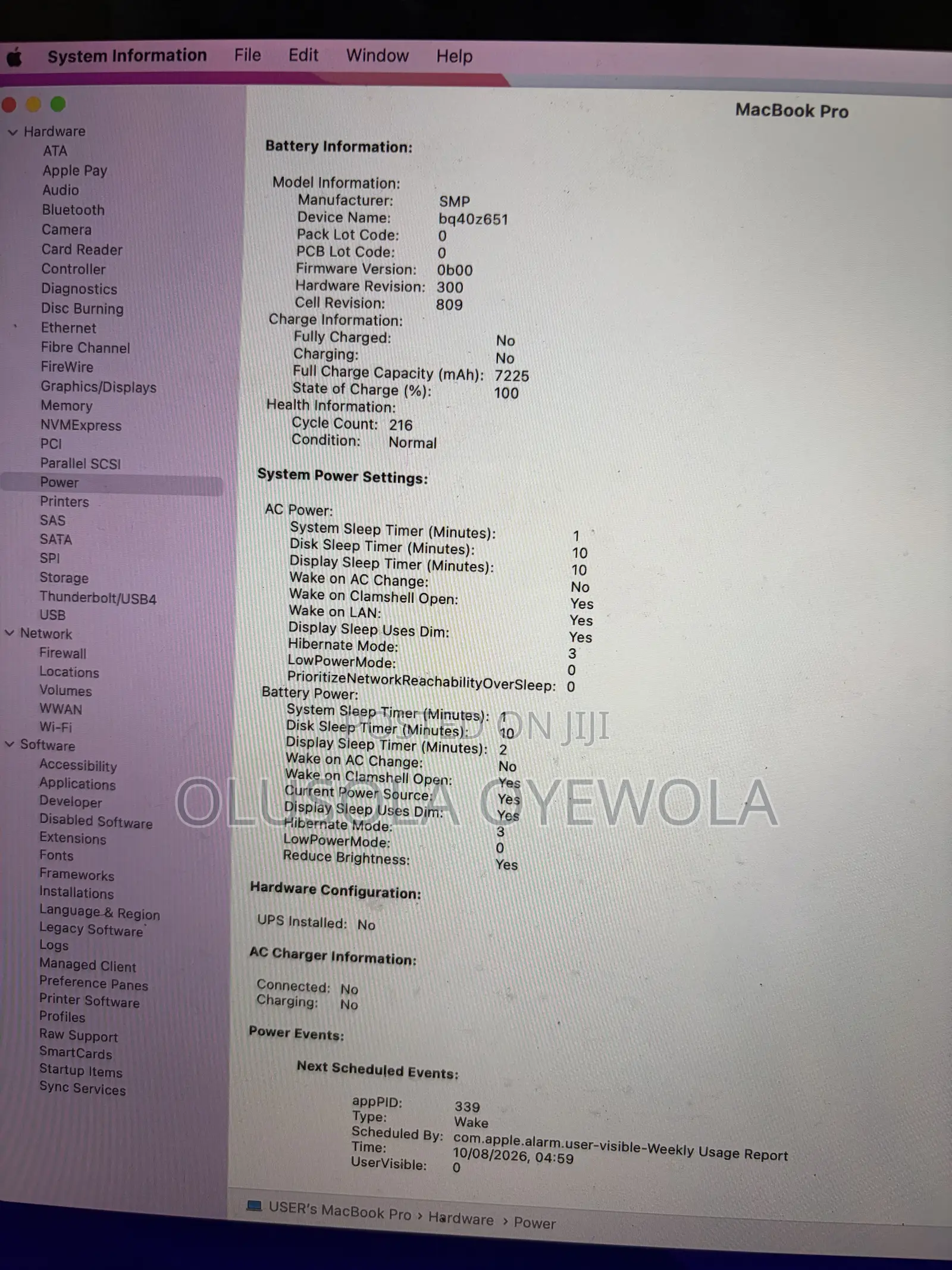 Laptop Apple MacBook Pro 2019 32GB Intel Core i7 SSD 512GB