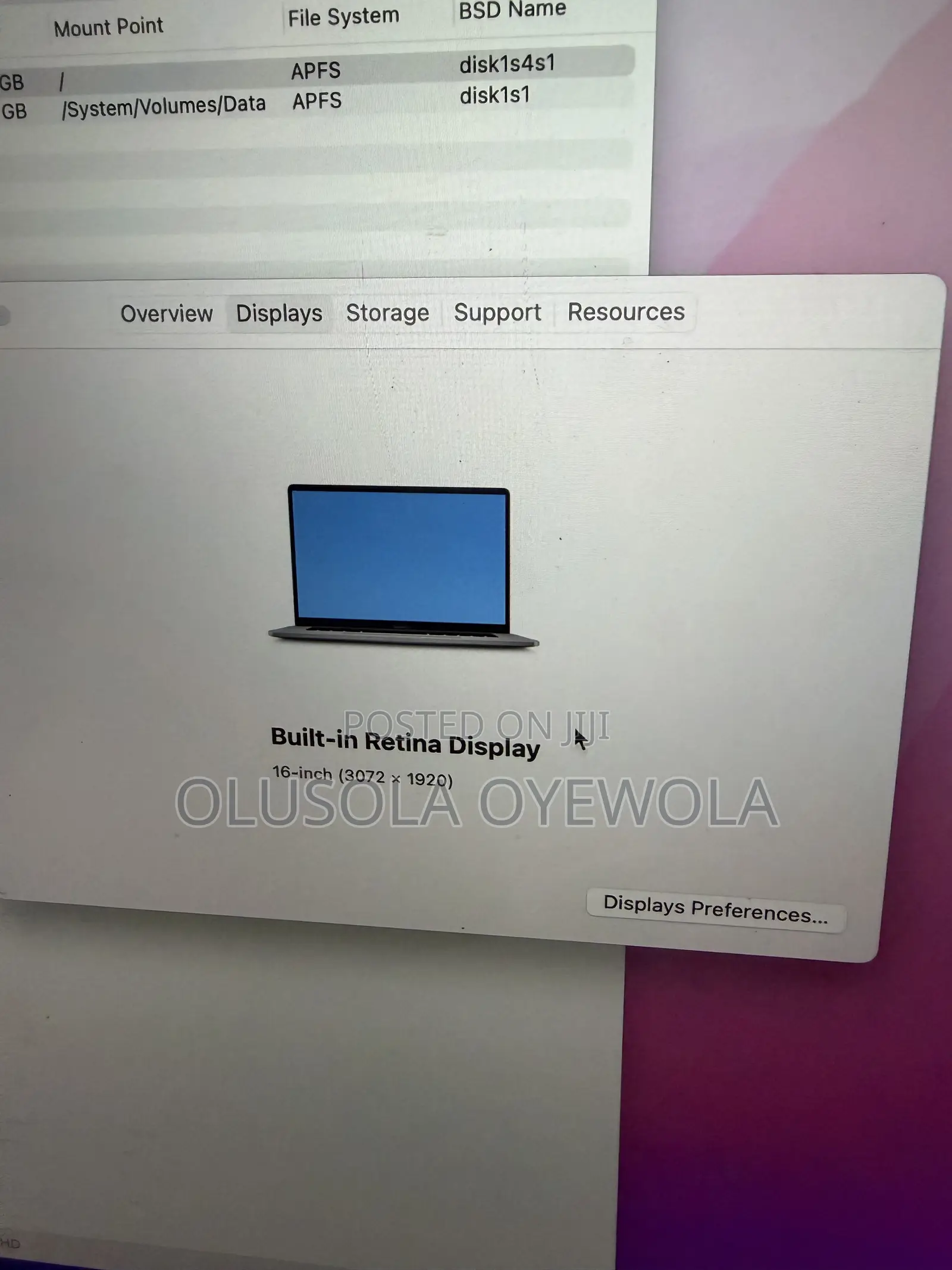 Laptop Apple MacBook Pro 2019 32GB Intel Core i7 SSD 512GB