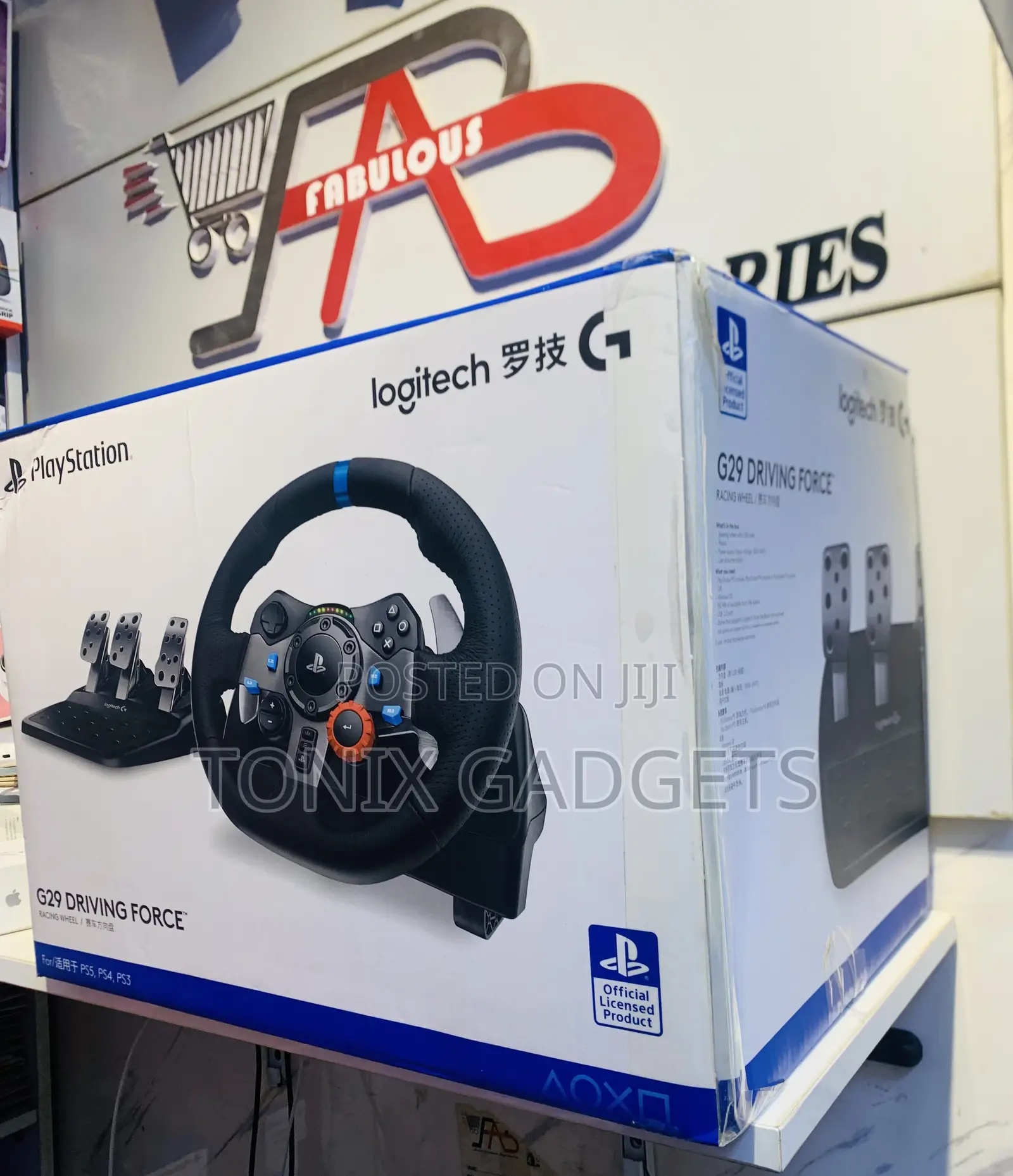 Logitech PlayStation G29 Driving Force Racing Wheel.