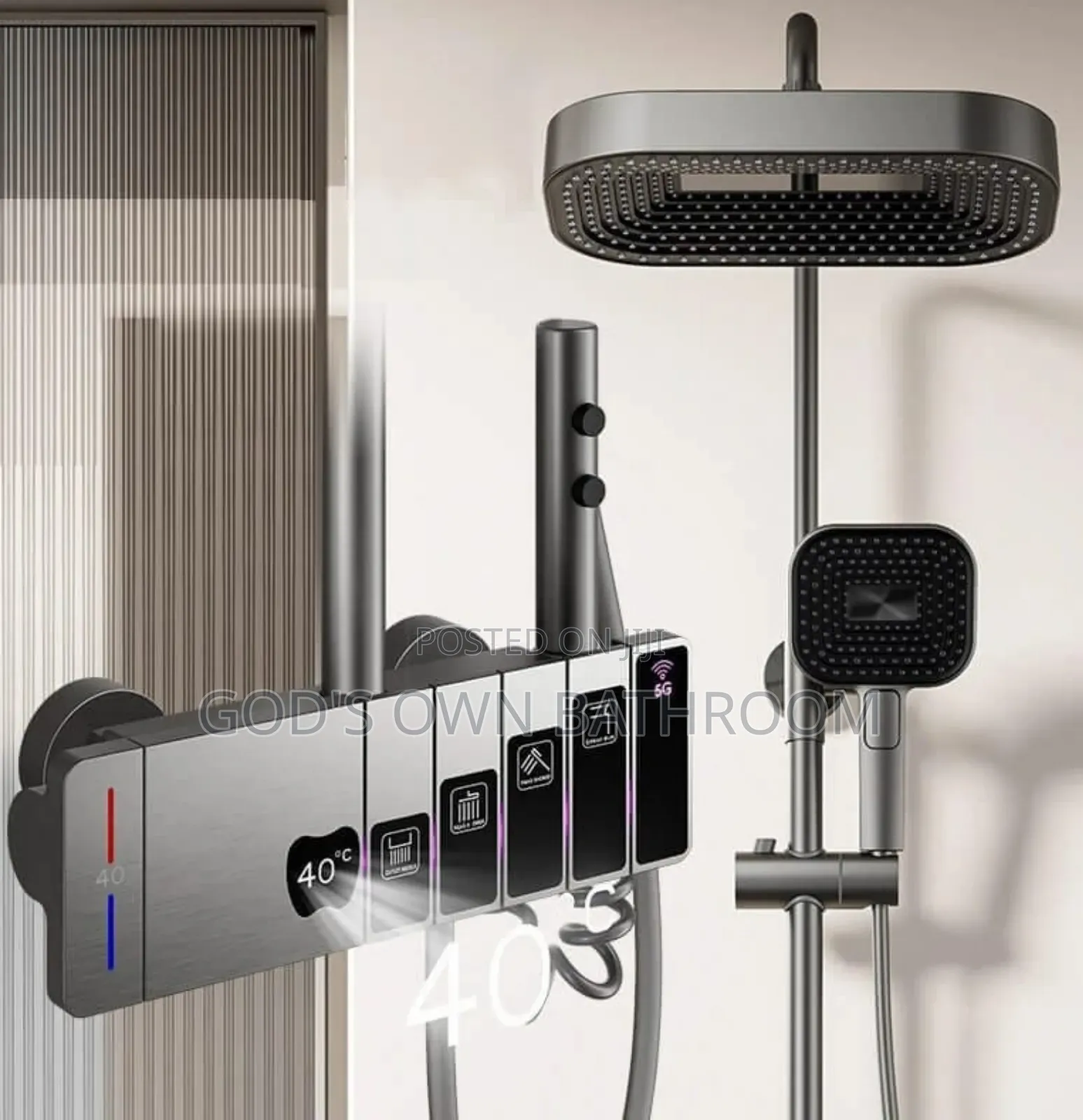 Quality Standing Shower With Buttons