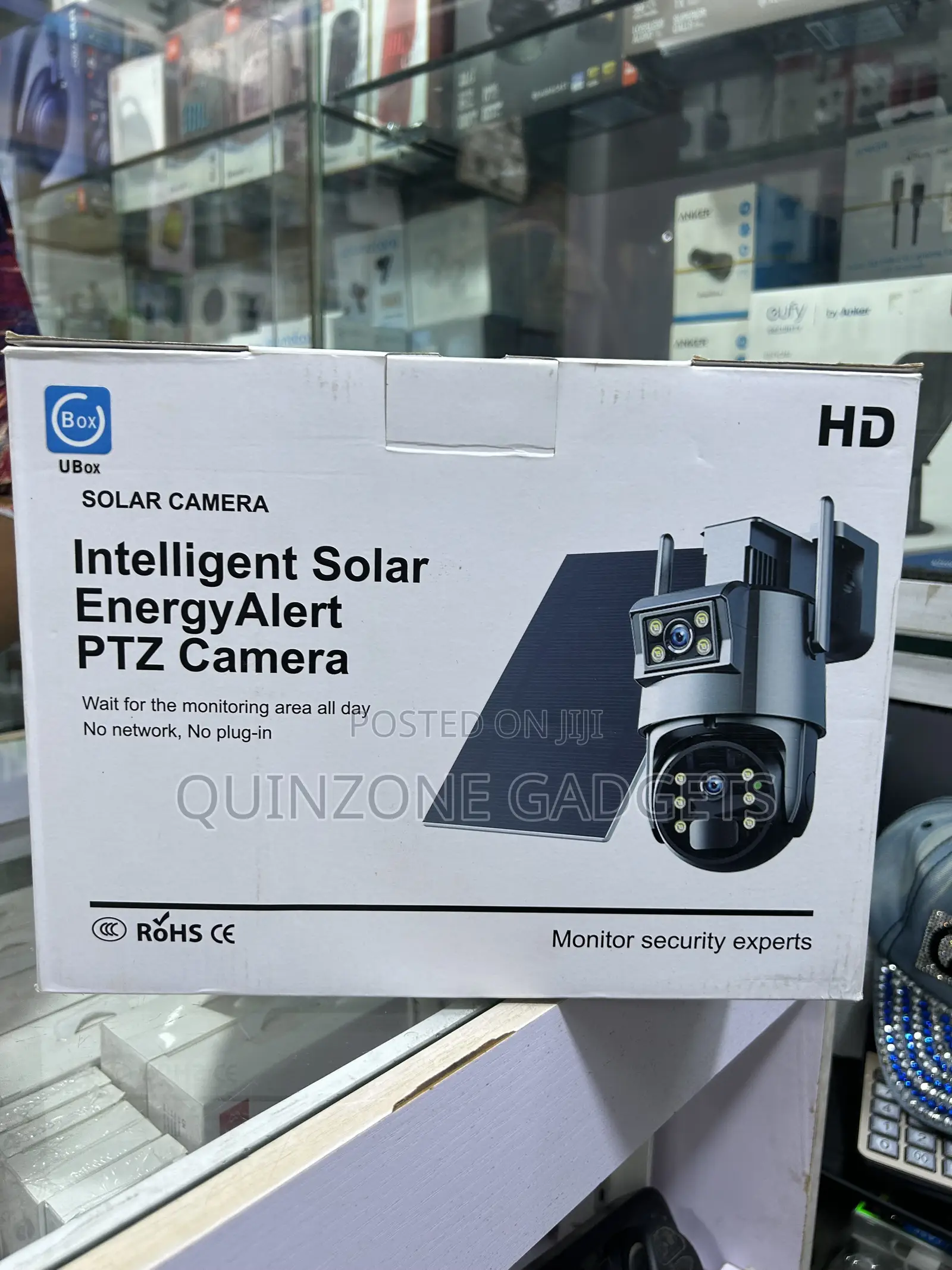 U Box Hd Intelligent Solar Energy Alert PTZ Solar Camera