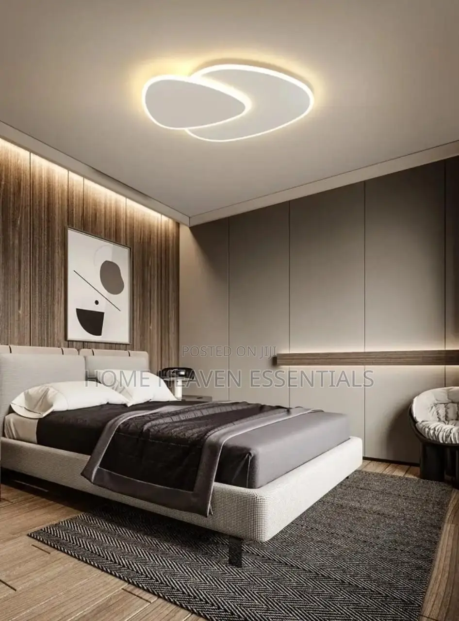 White Modern Led Ceiling Lights for Bedroom