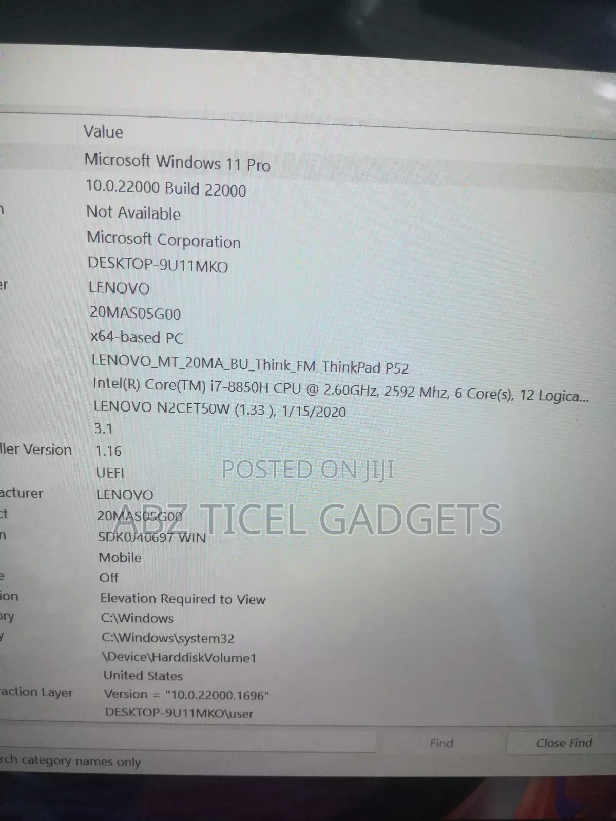 Laptop Lenovo ThinkPad P52 16GB Intel Core i7 SSD 512GB