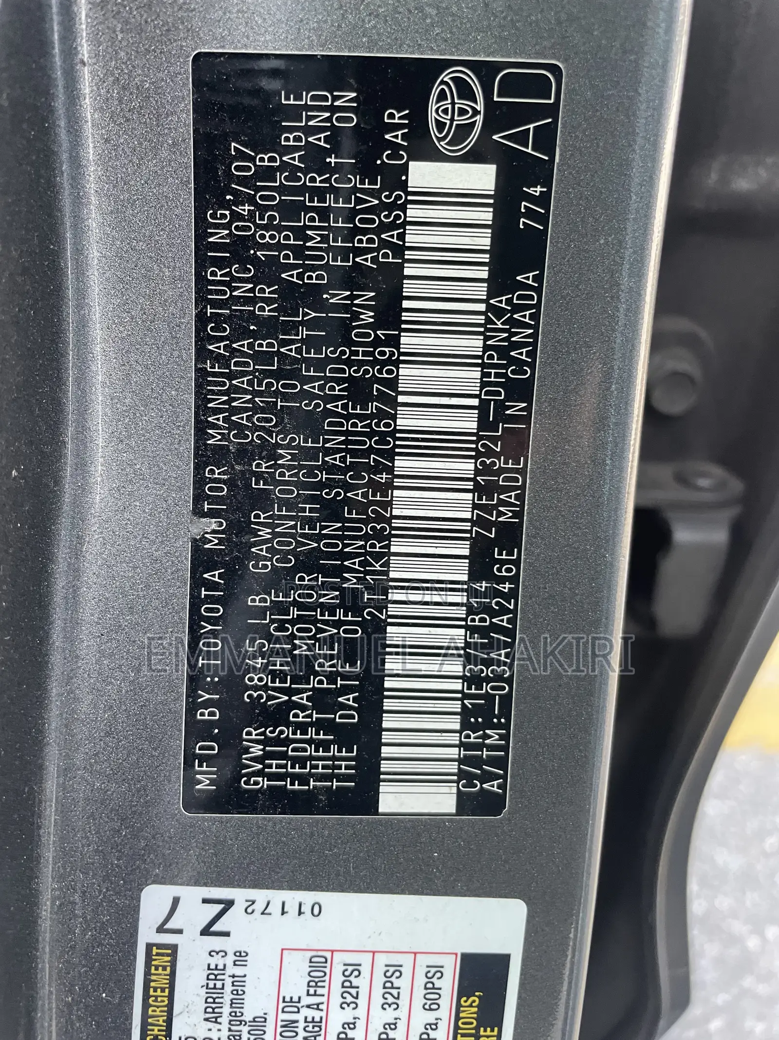 Toyota Matrix 2007 Gray