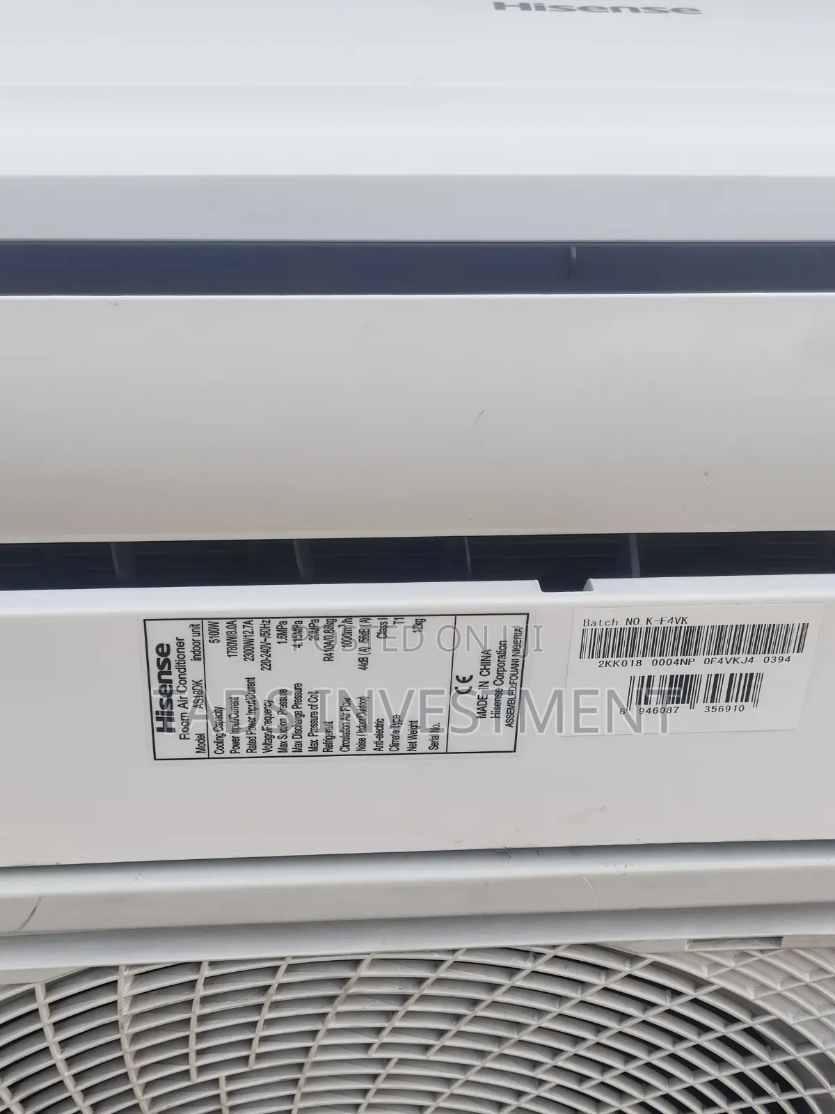2 HP Hisense Inverter AC