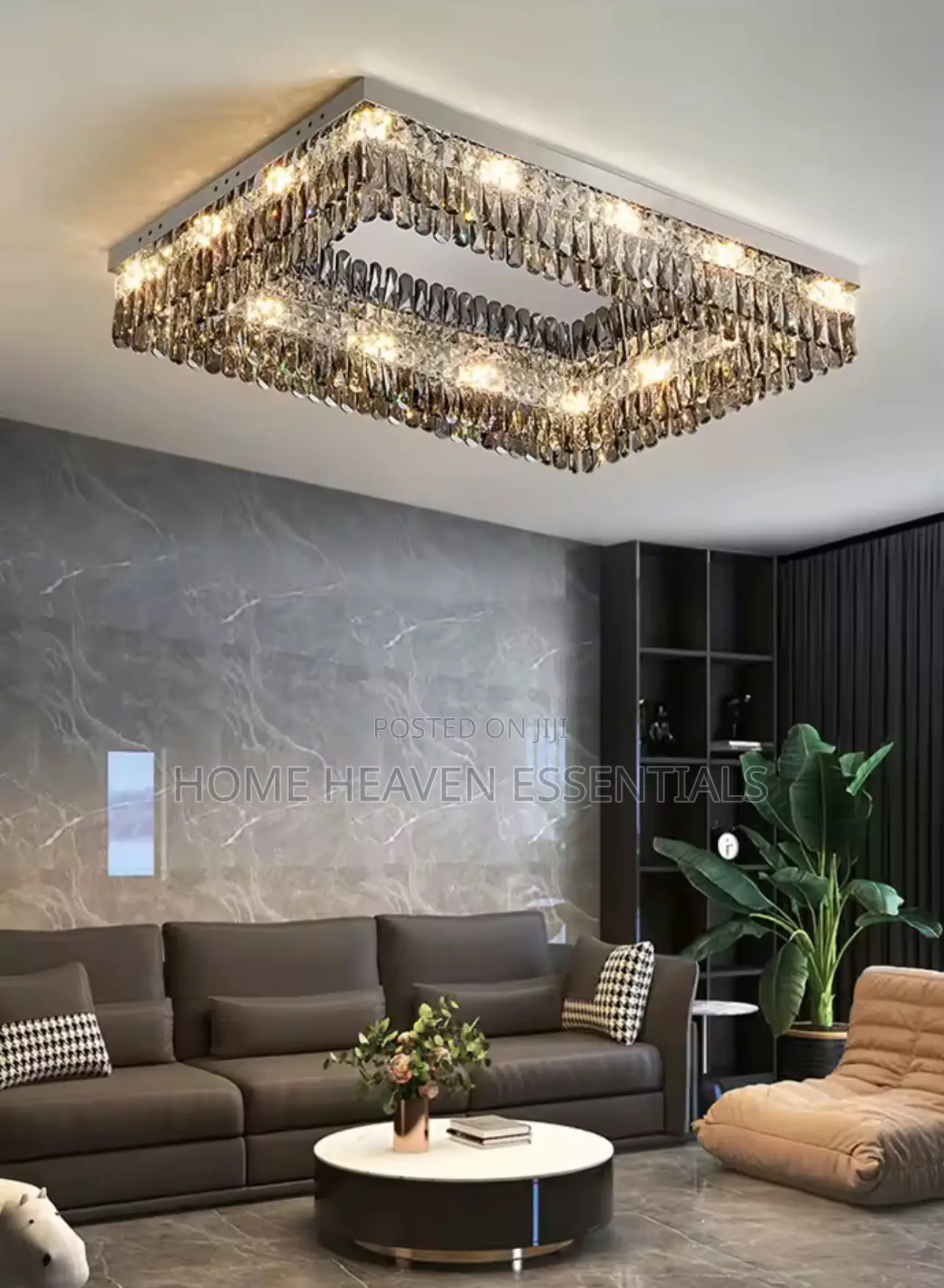 Modern French Luxury Crystal Ceiling Creative Lamp for Living Room