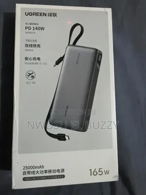 UGREEN Nexode Power Bank (25000mAh, 165W) With Built-in USB-C Cables.